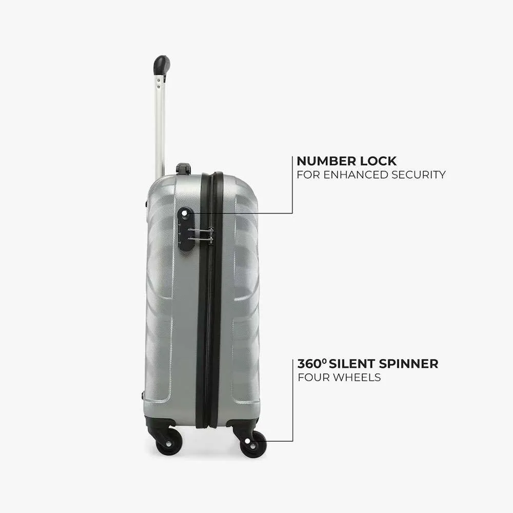 Travello Royal Zipper Luggage 20" Dark Silver (Copy)