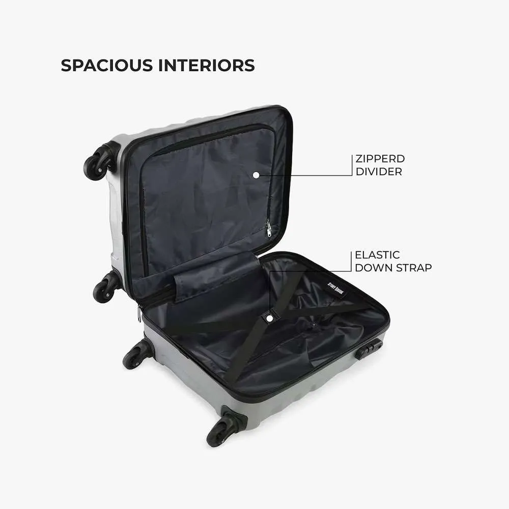 Travello Royal Zipper Luggage 20" Dark Silver (Copy)